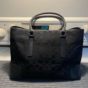 Vintage Coach Signature Chelsea Tote - Black (Style 6086)